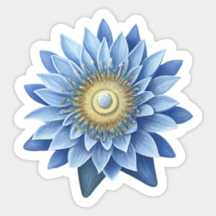 Blue Lotus I Sticker